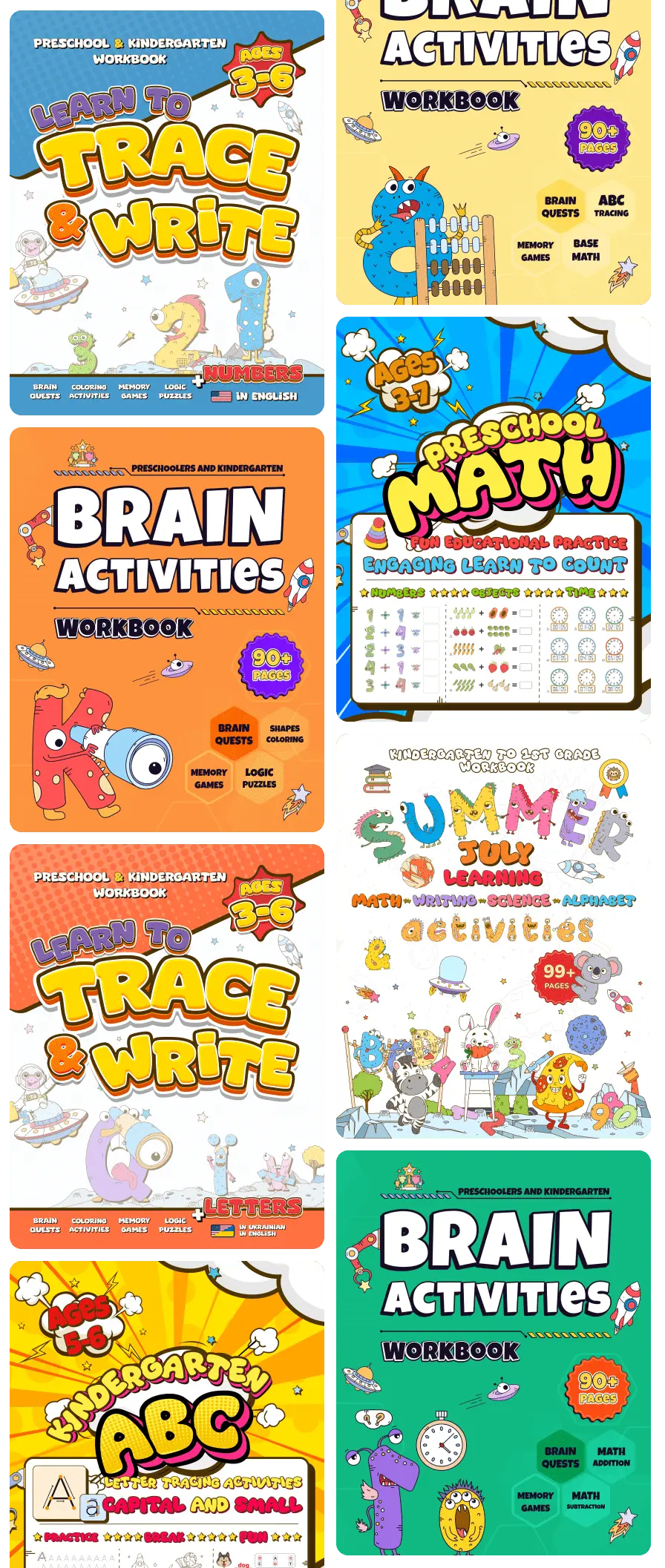 Kids learning with Whizki educational workbooks