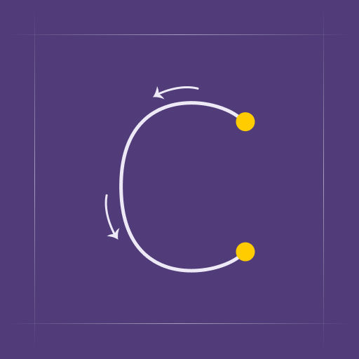 A stylized illustration of the uppercase letter C, formed by connected dots and lines like a constellation.