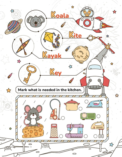 Whizki Summer Activities Kindergarten to 1st Grade Workbooks, Alphabet Tracing Book and Math with Fun Preschool Learning Activities for Kids, Numbers ... Summer Learnin: July Learning Activities