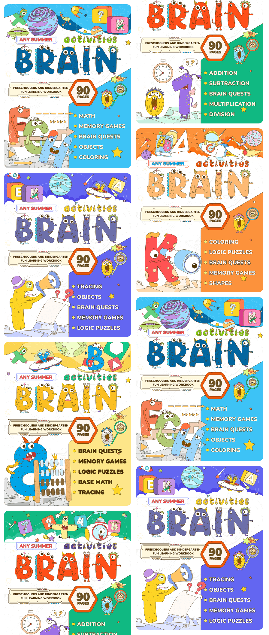 Whizki workbooks series cover - fun educational workbooks for kids