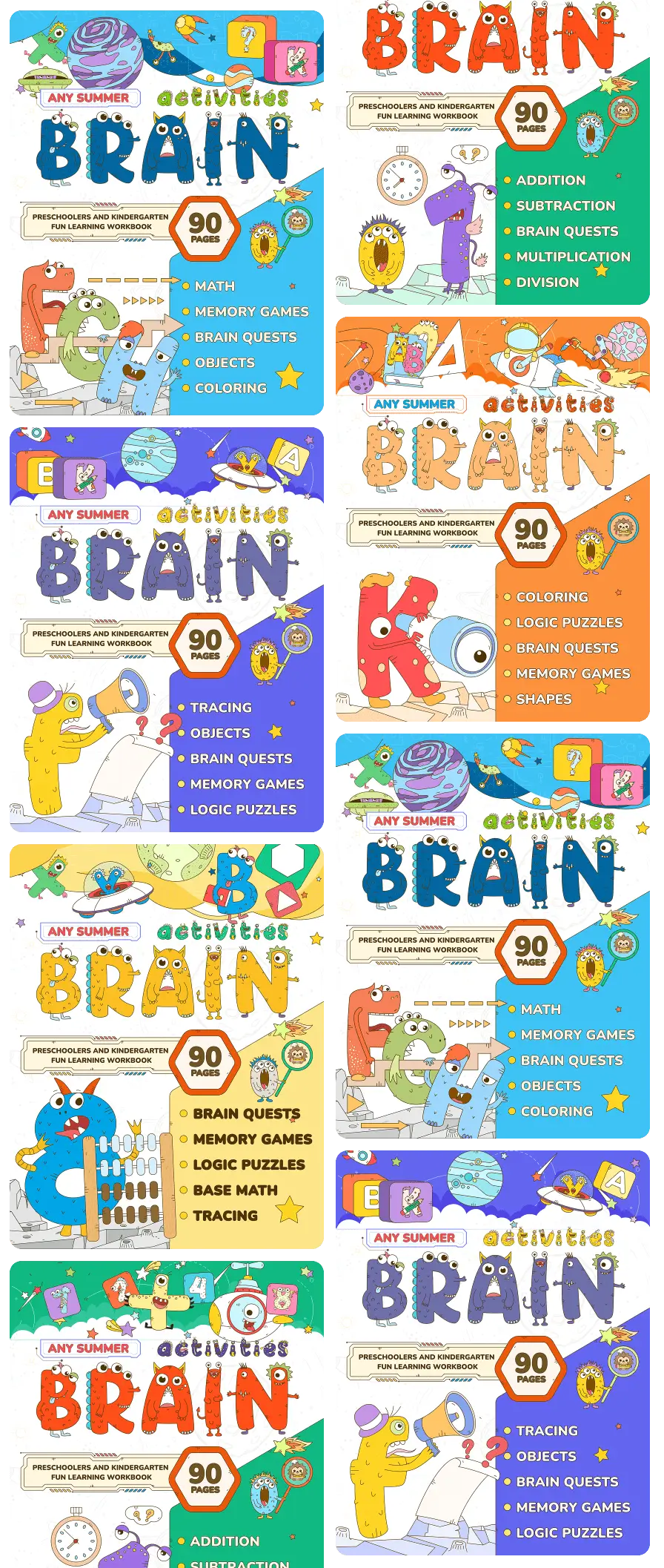 Whizki workbooks series cover - fun educational workbooks for kids