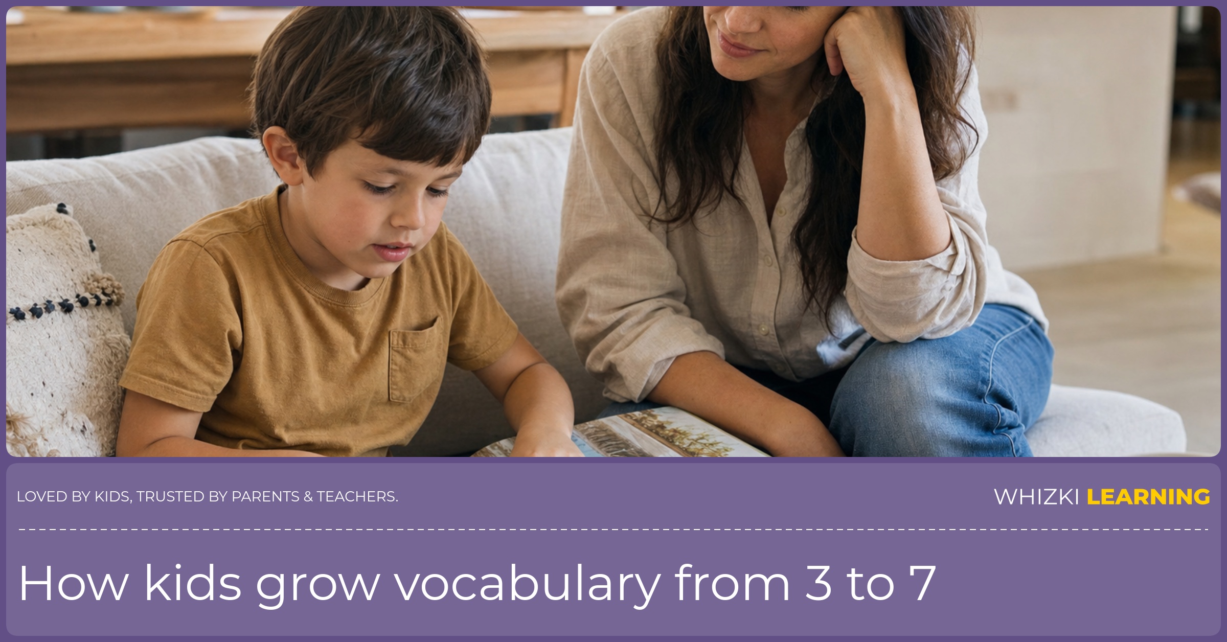 A child traces silent-letter words on paper while a caregiver watches and encourages, using a pencil grip and finger-pointing, in a calm home setting with warm light.