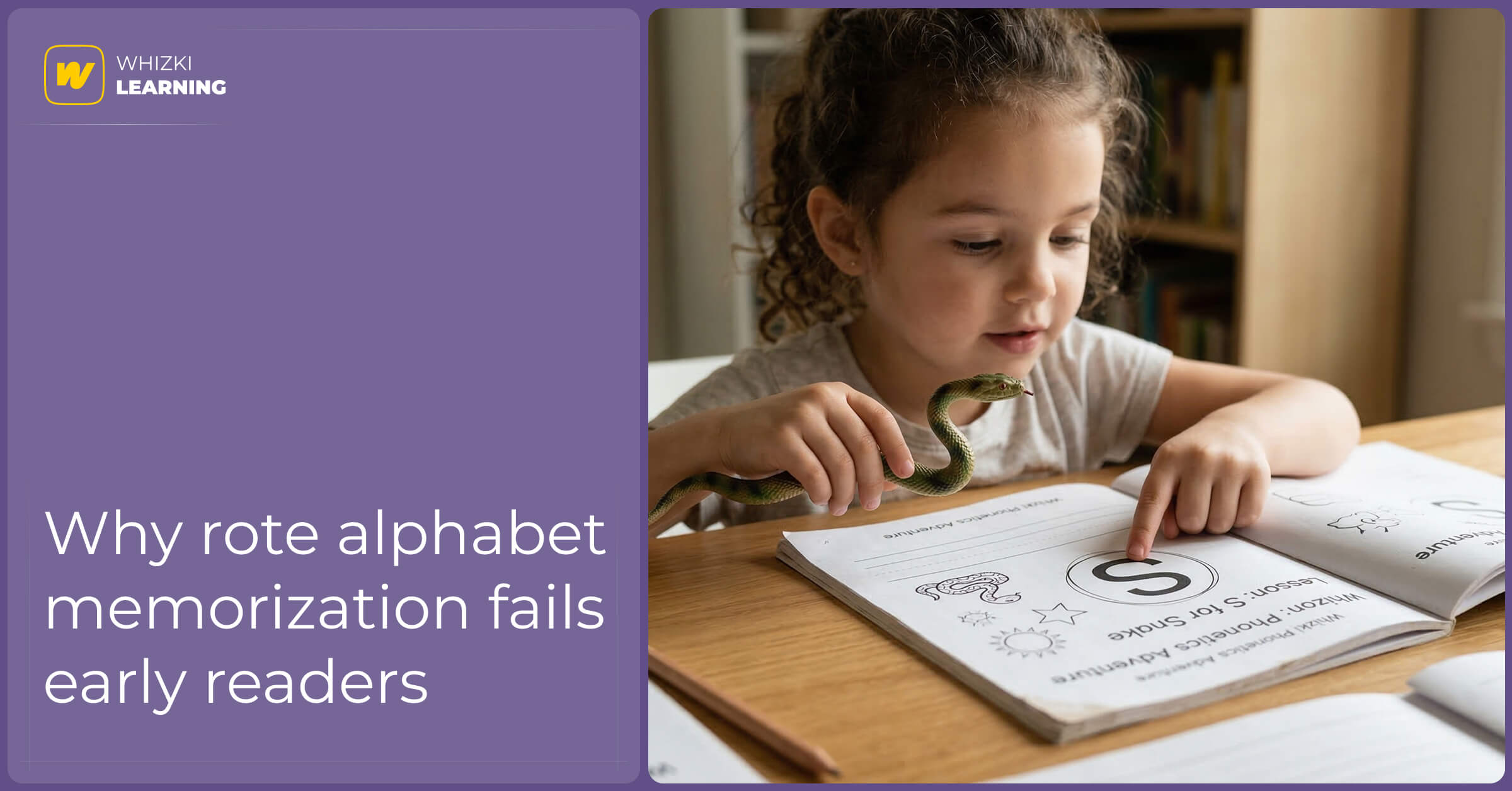 A parent pointing to a letter block, demonstrating the specific phonetic sound to an attentive young child.
