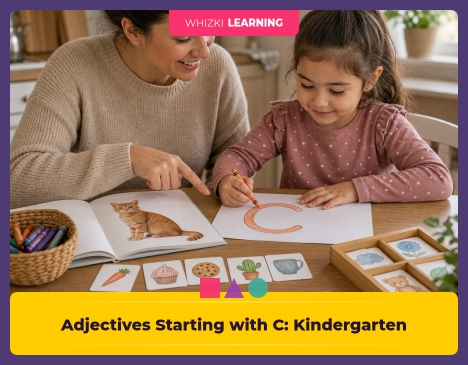Adjectives Starting with C: Kindergarten Words for Feelings, Looks, and Personality || 'Tips for making learning at home super fun.'
