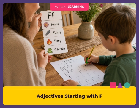 30+ Adjectives Starting with F: Kindergarten Words for Feelings, Looks, and Personality || 'Tips for making learning at home super fun.'