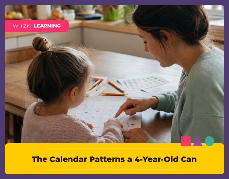 The Calendar Patterns a 4-Year-Old Can Actually See || 'Tips for making learning at home super fun.'