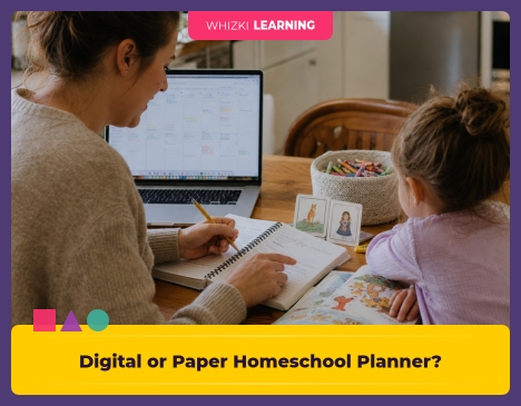 Digital or Paper Homeschool Planner? Choose What Reduces Your Mental Load || 'Tips for making learning at home super fun.'
