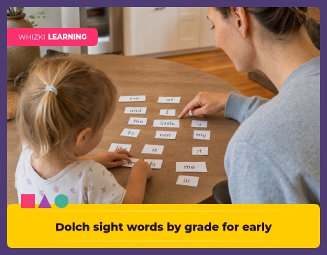 Dolch sight words by grade for early readers || 'Tips for making learning at home super fun.'