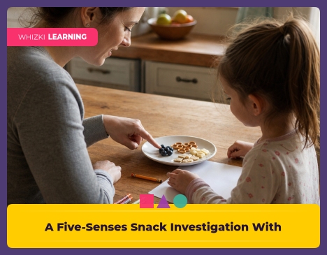 A Five-Senses Snack Investigation With One Important Limit || 'Tips for making learning at home super fun.'