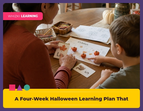 A Four-Week Halloween Learning Plan That Starts Small || 'Tips for making learning at home super fun.'