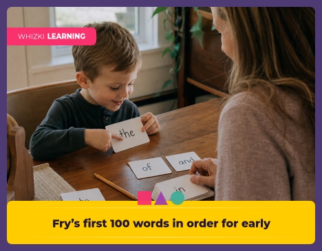 Fry’s first 100 words in order for early readers || 'Tips for making learning at home super fun.'