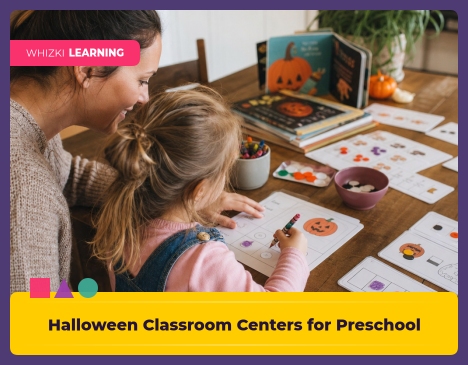 Halloween Classroom Centers for Preschool and Kindergarten || 'Tips for making learning at home super fun.'
