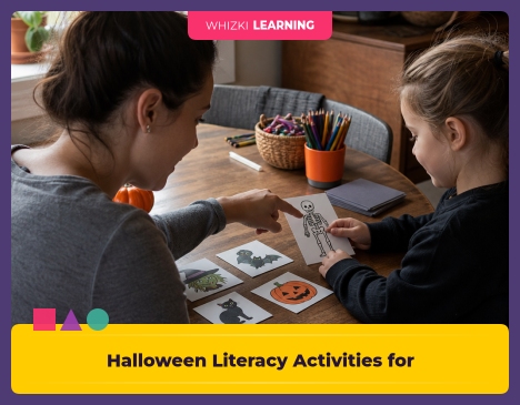Halloween Literacy Activities for Kindergarten || 'Tips for making learning at home super fun.'