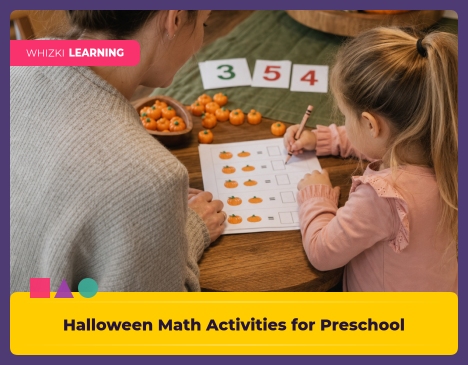 Halloween Math Activities for Preschool and Kindergarten || 'Tips for making learning at home super fun.'