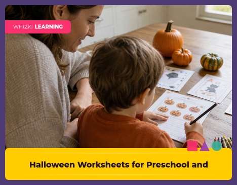 Halloween Worksheets for Preschool and Kindergarten || 'Tips for making learning at home super fun.'