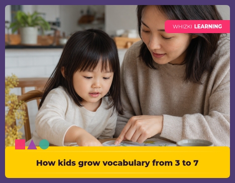 How kids grow vocabulary from 3 to 7