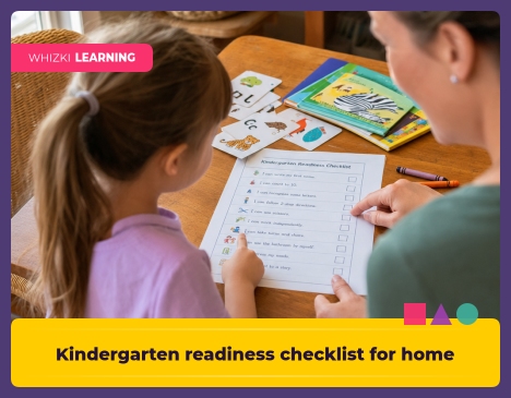 Kindergarten readiness checklist for home || 'Tips for making learning at home super fun.'