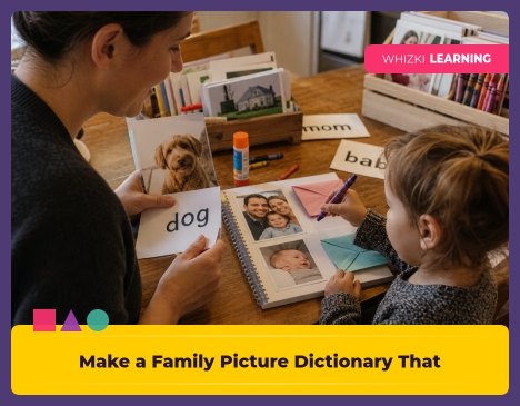 Make a Family Picture Dictionary That Uses the Words You Actually Say || 'Tips for making learning at home super fun.'