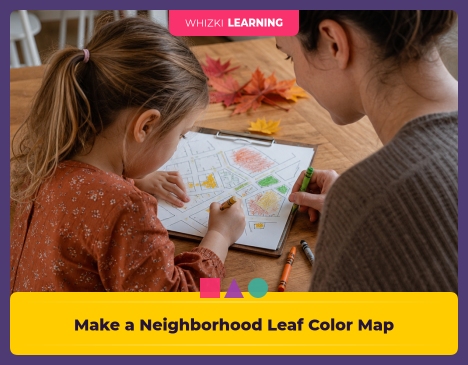 Make a Neighborhood Leaf Color Map || 'Tips for making learning at home super fun.'