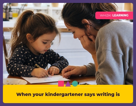 When your kindergartener says writing is too hard || 'Tips for making learning at home super fun.'