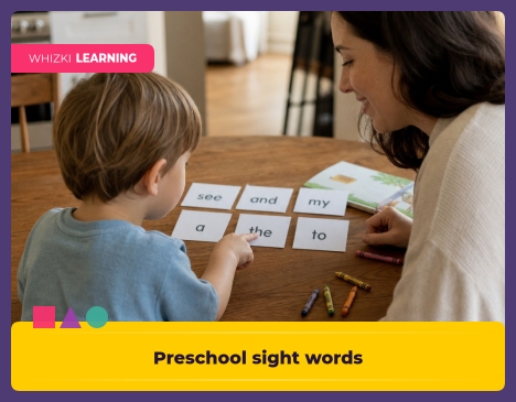 Preschool sight words: the first 40 to teach || 'Tips for making learning at home super fun.'