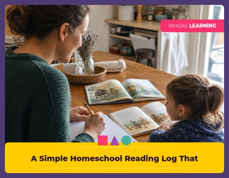 A Simple Homeschool Reading Log That Doesn't Become More Busywork || 'Tips for making learning at home super fun.'