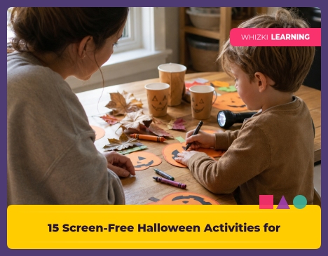 15 Screen-Free Halloween Activities for Kids Ages 3-7 || 'Tips for making learning at home super fun.'