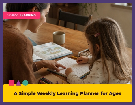 A Simple Weekly Learning Planner for Ages 3-7 || 'Tips for making learning at home super fun.'