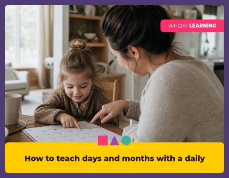 How to teach days and months with a daily minute || 'Tips for making learning at home super fun.'