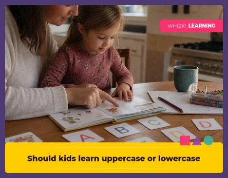 Should kids learn uppercase or lowercase first? || 'Tips for making learning at home super fun.'