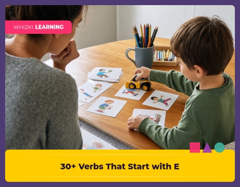 30+ Verbs That Start with E: Action Words for Kindergarten Readers || 'Tips for making learning at home super fun.'