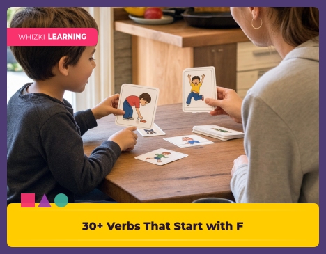30+ Verbs That Start with F: Action Words for Kindergarten Readers || 'Tips for making learning at home super fun.'
