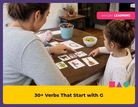 30+ Verbs That Start with G: Action Words for Kindergarten Readers || 'Tips for making learning at home super fun.'