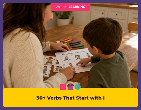 30+ Verbs That Start with I: Action Words for Kindergarten Readers || 'Tips for making learning at home super fun.'