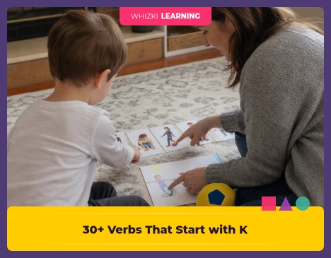 30+ Verbs That Start with K: Action Words for Kindergarten Readers || 'Tips for making learning at home super fun.'
