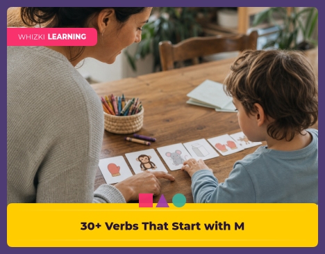30+ Verbs That Start with M: Action Words for Kindergarten Readers || 'Tips for making learning at home super fun.'