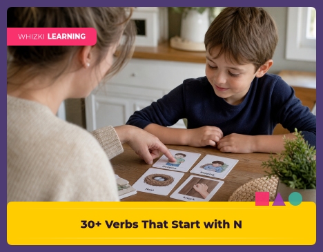 30+ Verbs That Start with N: Action Words for Kindergarten Readers || 'Tips for making learning at home super fun.'