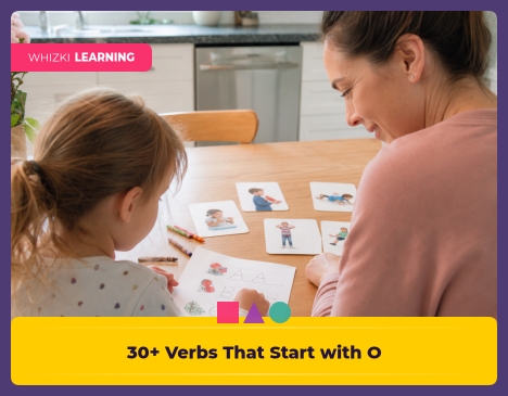 30+ Verbs That Start with O: Action Words for Kindergarten Readers || 'Tips for making learning at home super fun.'