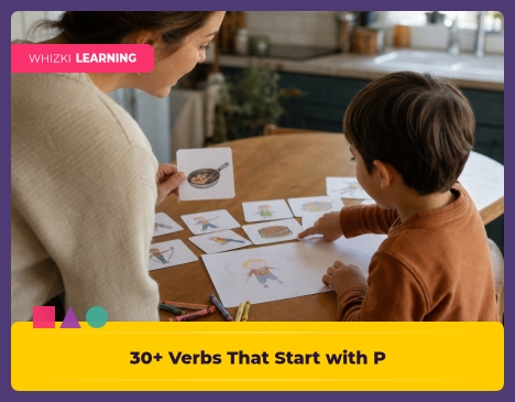30+ Verbs That Start with P: Action Words for Kindergarten Readers || 'Tips for making learning at home super fun.'
