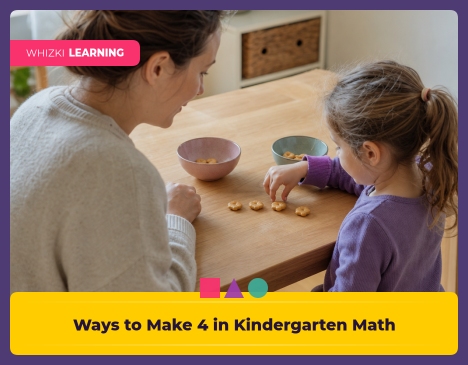 Ways to Make 4 in Kindergarten Math: Number Bonds, Objects, and Simple Equations || 'Tips for making learning at home super fun.'
