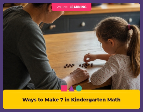 Ways to Make 7 in Kindergarten Math: Number Bonds, Objects, and Simple Equations