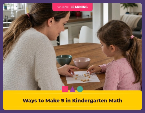 Ways to Make 9 in Kindergarten Math: Number Bonds, Objects, and Simple Equations || 'Tips for making learning at home super fun.'