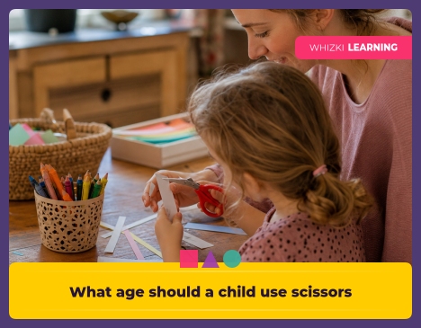 What age should a child use scissors safely? || 'Tips for making learning at home super fun.'