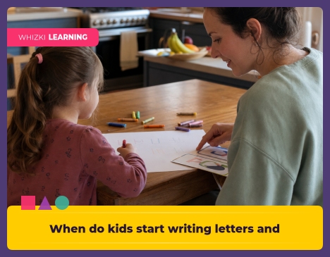 When do kids start writing letters and words? || 'Tips for making learning at home super fun.'