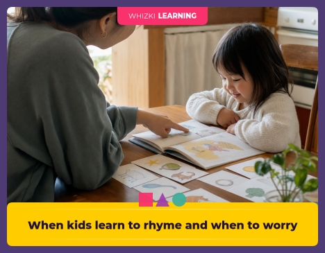 When kids learn to rhyme and when to worry