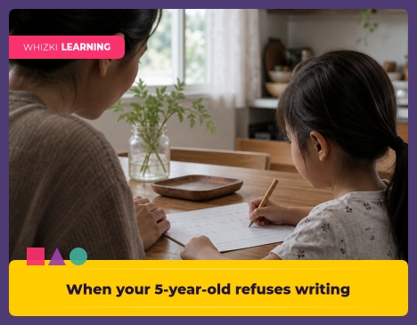 When your 5-year-old refuses writing practice || 'Tips for making learning at home super fun.'