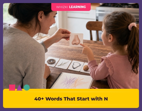 40+ Words That Start with N: First Words for Kindergarten Readers || 'Tips for making learning at home super fun.'