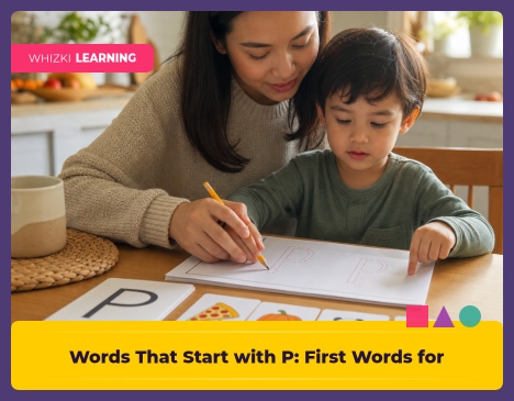 Words That Start with P: First Words for Kindergarten Readers || 'Tips for making learning at home super fun.'