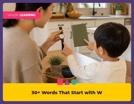 30+ Words That Start with W: First Words for Kindergarten Readers || 'Tips for making learning at home super fun.'