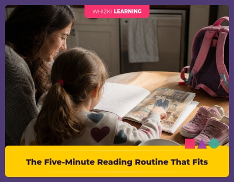 The Five-Minute Reading Routine That Fits Before Shoes and Backpacks || 'Tips for making learning at home super fun.'